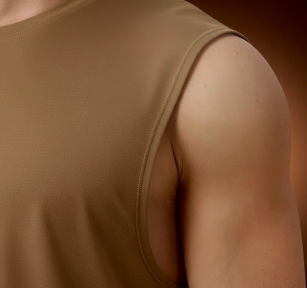 Vector Tawny Cut-Off Tank