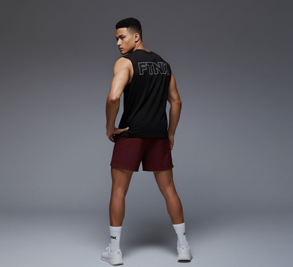 Vector Black Cut-Off Tank