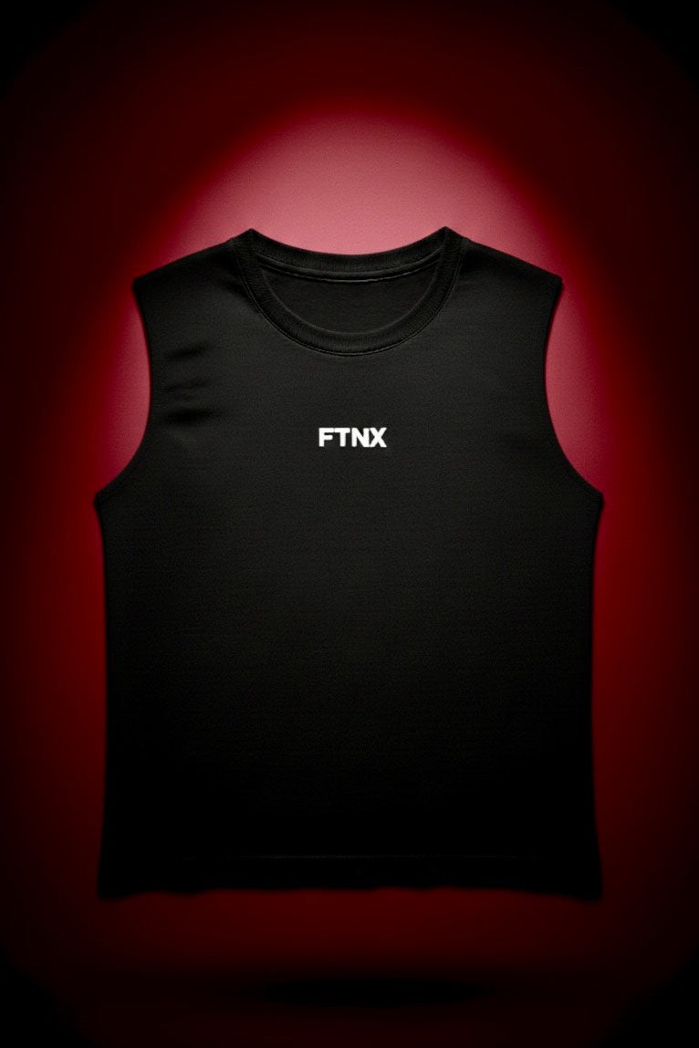 Vector Black Cut-Off Tank