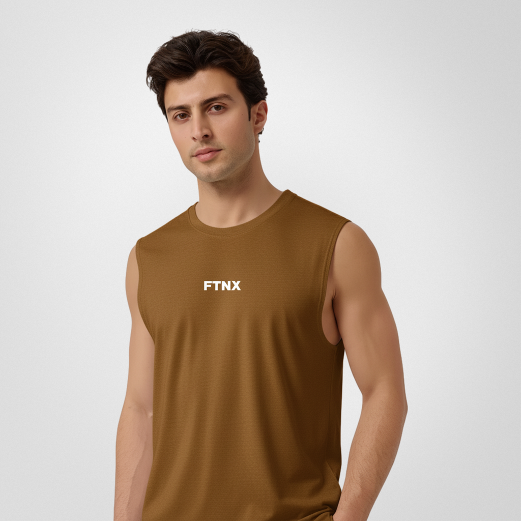 Vector Tawny Cut-Off Tank