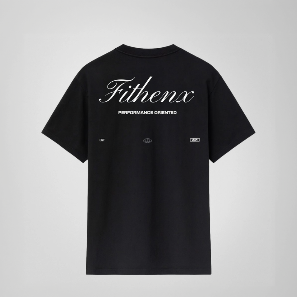 Unisex Black Oversized Performance Tee