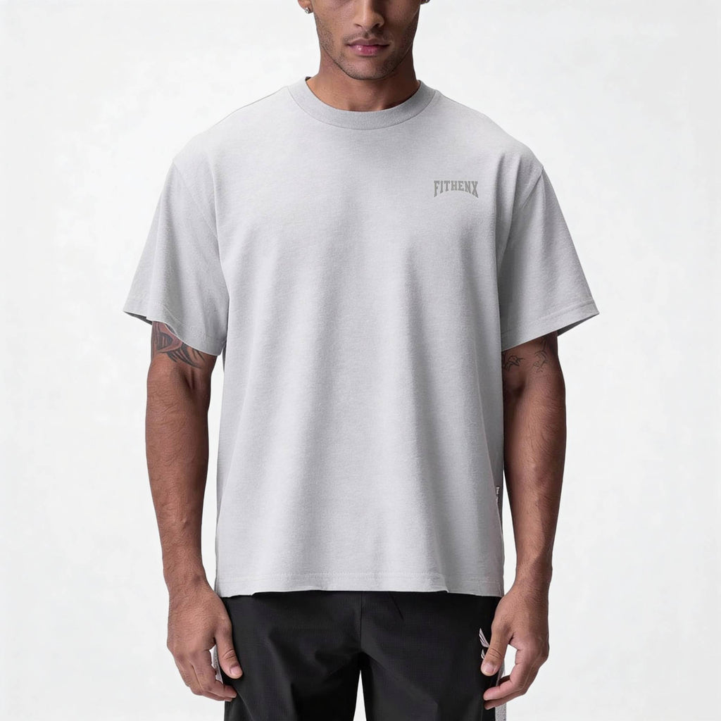 ASH GREY CLUB RELAXED TRAINING TEE